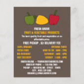 Farbenfrohe Paprikaschoten, Werbung für Lebensmitt Flyer (Vorne)