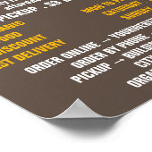 Farbenfrohe Paprikaschoten, Werbung für Lebensmitt Poster (Ecke)