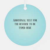 Farbenfrohe Paraglider gegen den Himmel - personal Ornament Aus Metall (Rückseite)