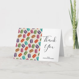 Farbenfrohe Pariser Macarons Muster Geburtstag Dan Karte