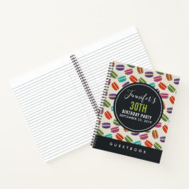 Farbenfrohe Pariser Macarons - Musterbuch Notizblock
