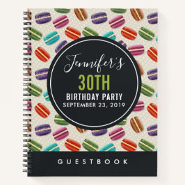 Farbenfrohe Pariser Macarons - Musterbuch Notizblock