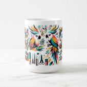 Farbenfrohe Parks Tropische Kunst Kaffeetasse (Mittel)
