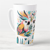 Farbenfrohe Parks Tropische Kunst Milchtasse (Linke Ecke)