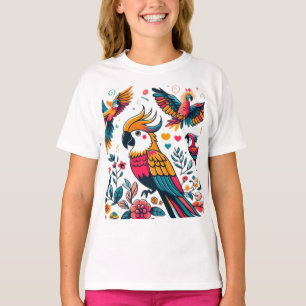 Farbenfrohe Parks Tropische Kunst T-Shirt