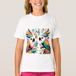 Farbenfrohe Parks Tropische Kunst T-Shirt