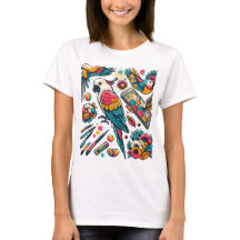 Farbenfrohe Parks Tropische Kunst