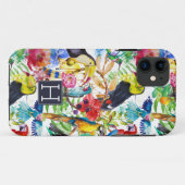 Farbenfrohe Parrosen | Anfänglich hinzufügen Case-Mate iPhone Hülle (Rückseite (Horizontal))