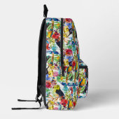 Farbenfrohe Parrosen Bedruckter Rucksack (Links)