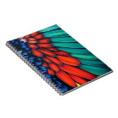 Farbenfrohe Parrot Feathers Notizblock (Rechte Seite)