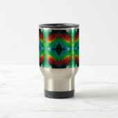 Farbenfrohe Parrot Federn Muster Reisebecher (Mittel)