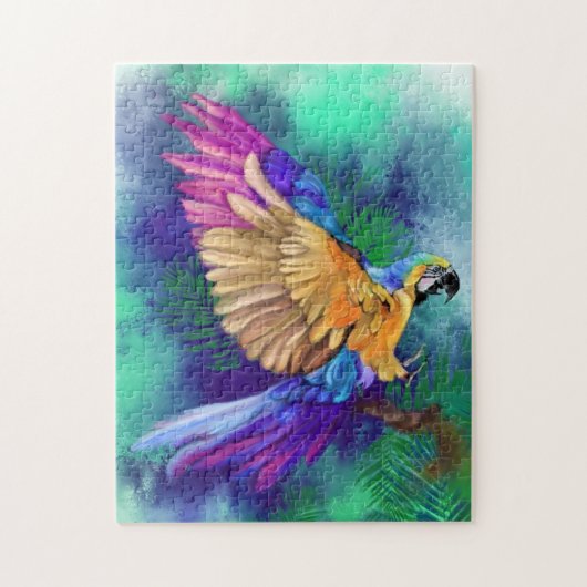 Farbenfrohe Parrot Jigsaw Puzzle Malerei (Vertikal)
