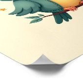 Farbenfrohe Parrot Jungle Freundlichkeit an der Wa Poster (Ecke)