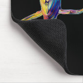 Farbenfrohe Parrot Mousemat Mousepad (Ecke)