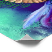 Farbenfrohe Parrot Poster (Ecke)