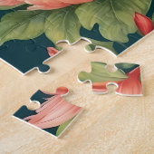 Farbenfrohe Parrot Tropical Dschungel Blätter Puzzle (Seite)