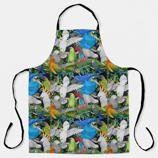 Farbenfrohe Parrots der Welt Schürze (Vorderseite)