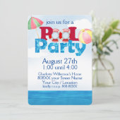 Farbenfrohe Party am Sonntag Einladung (Stehend Vorderseite)