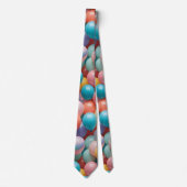 Farbenfrohe Party Balloons Muster Krawatte (Vorderseite)