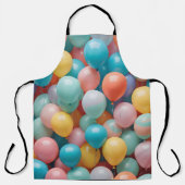 Farbenfrohe Party Balloons Muster Schürze (Vorderseite)