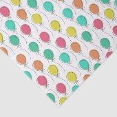 Farbenfrohe Party Balloons Muster Seidenpapier (Ausschnitt)