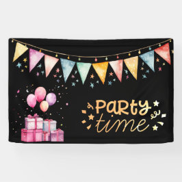 Farbenfrohe Party Banner