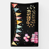 Farbenfrohe Party Banner (Vertikal)