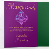 Farbenfrohe Party Einladung (Innen Erste Seite)