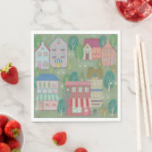 Farbenfrohe Party-Papier-Serviette – Mint Whisper Serviette (Beispiel)