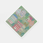 Farbenfrohe Party-Papier-Serviette – Mint Whisper Serviette (Ecke)