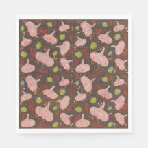 Farbenfrohe Party-Papier-Servietten