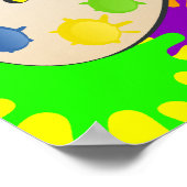 Farbenfrohe Party Poster (Ecke)