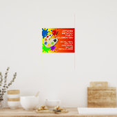 Farbenfrohe Party Poster (Küche)