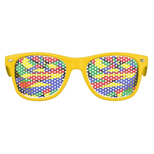 Farbenfrohe Party Sonnenbrille (Vorderseite)