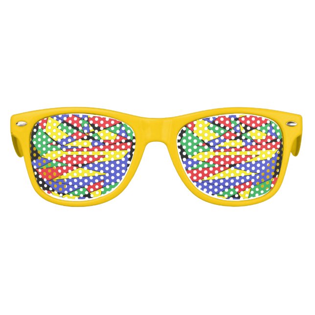 Farbenfrohe Party Sonnenbrille (Vorderseite)