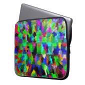 Farbenfrohe Partyin'..... Laptopschutzhülle (Vorderseite Links)