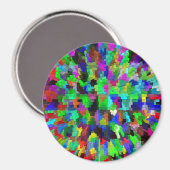 Farbenfrohe Partyin'..... Magnet (Vorderseite/Rückseite)