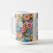 Farbenfrohe Pasta 3D Filz Kunst, Dichtung und Musi Kaffeetasse (Vorderseite Links)