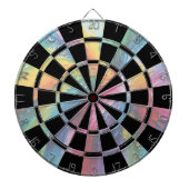 Farbenfrohe Pasta Abstrakt Art Dartscheibe (vorne)