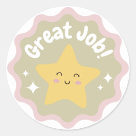 Farbenfrohe Pasta Niedliche tolle Arbeit für Kinde Runder Aufkleber