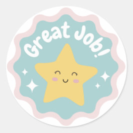 Farbenfrohe Pasta Niedliche tolle Arbeit für Kinde Runder Aufkleber