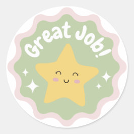 Farbenfrohe Pasta Niedliche tolle Arbeit für Kinde Runder Aufkleber