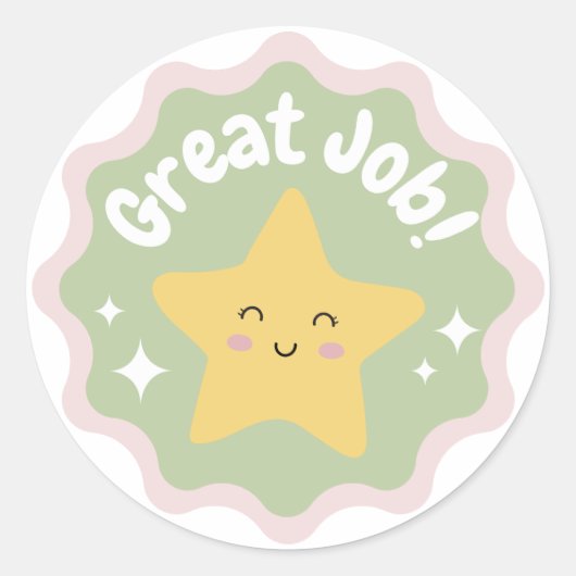 Farbenfrohe Pasta Niedliche tolle Arbeit für Kinde Runder Aufkleber (Vorderseite)