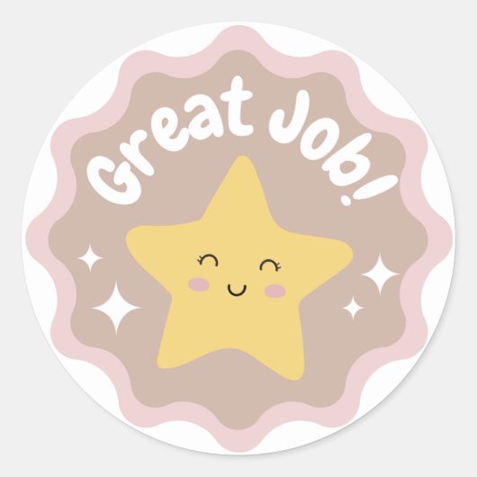 Farbenfrohe Pasta Niedliche tolle Arbeit für Kinde Runder Aufkleber (Vorderseite)