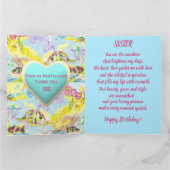 Farbenfrohe Pasta Wasserfarbene Schwester Karte (Innenseite)