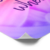 Farbenfrohe Pastel Blume Zitat Konfuzius Poster (Ecke)