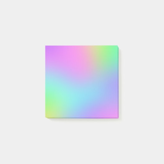 Farbenfrohe Pastel Blur Gradient Notes Post-it Klebezettel (Vorderseite)