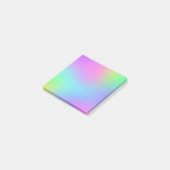 Farbenfrohe Pastel Blur Gradient Notes Post-it Klebezettel (angewinkelt)