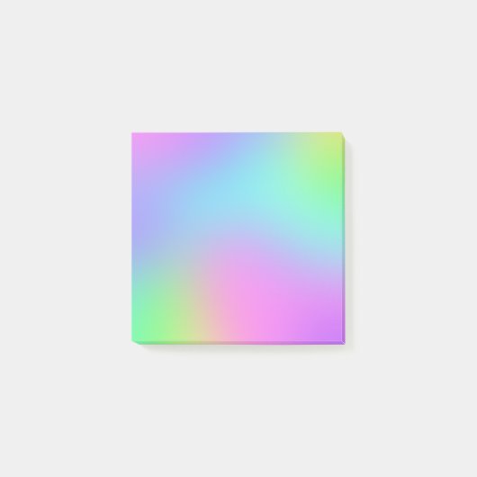 Farbenfrohe Pastel Blur Gradient Notes Post-it Klebezettel (Vorderseite)