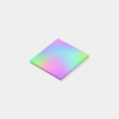 Farbenfrohe Pastel Blur Gradient Notes Post-it Klebezettel (angewinkelt)
